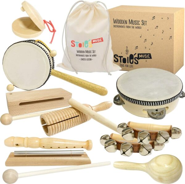 Stoie’s International Wooden Musical Instruments for Toddlers